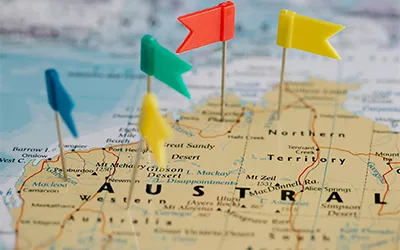 Study Destinations Map